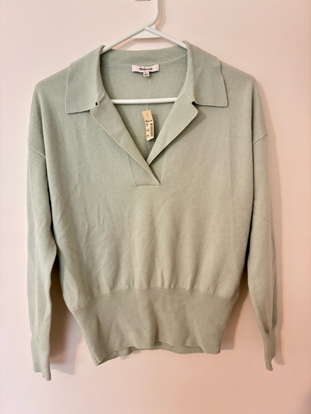 Madewell Merino Polo Sweater NWT